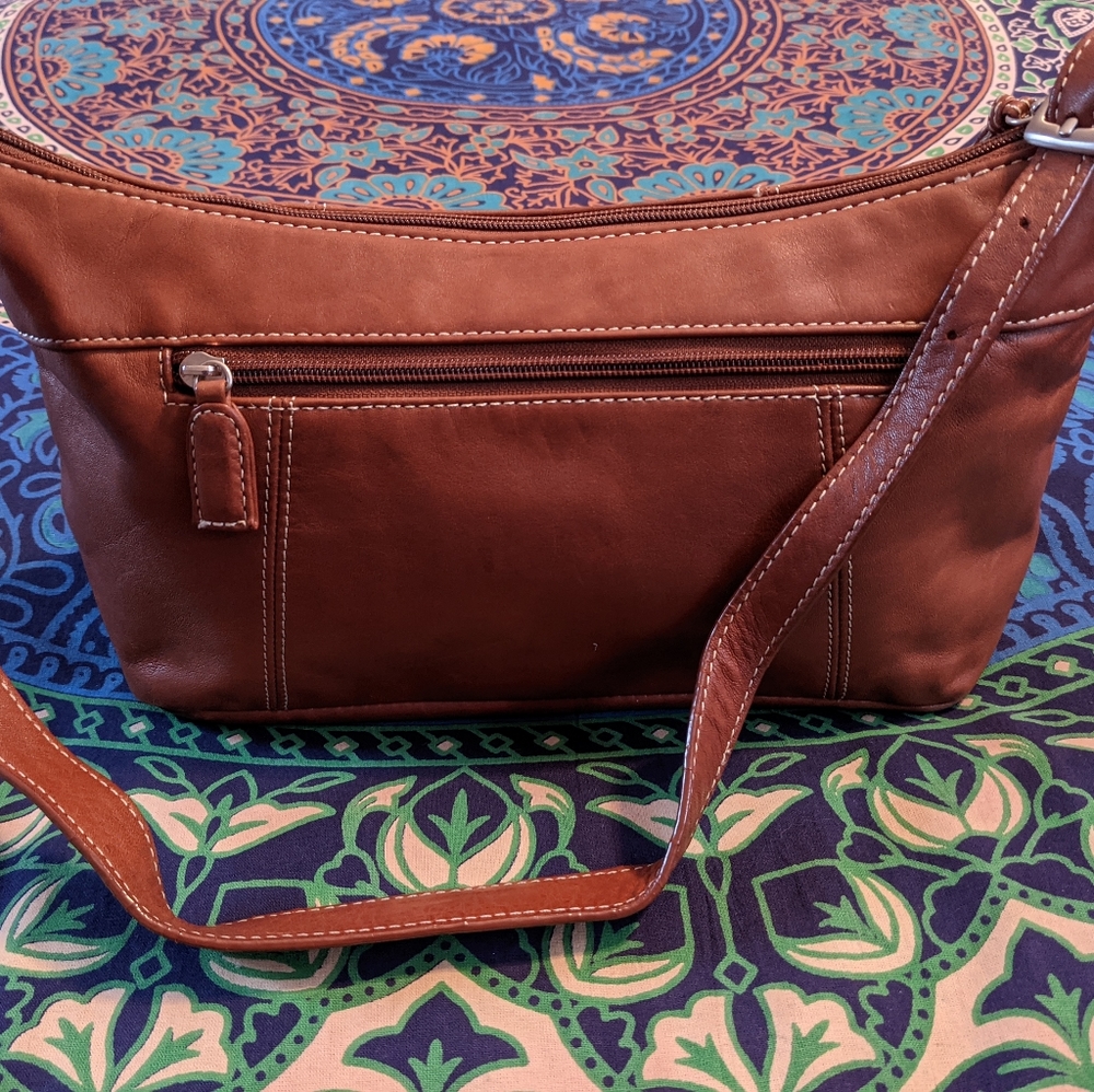 Tignanello brown leather handbag